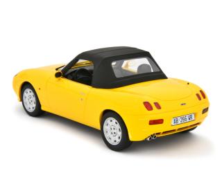Fiat Barchetta 1995 Giallo Ginestra Laudoracing 1:18 Resinemodell (Türen, Motorhaube... nicht zu öffnen!)